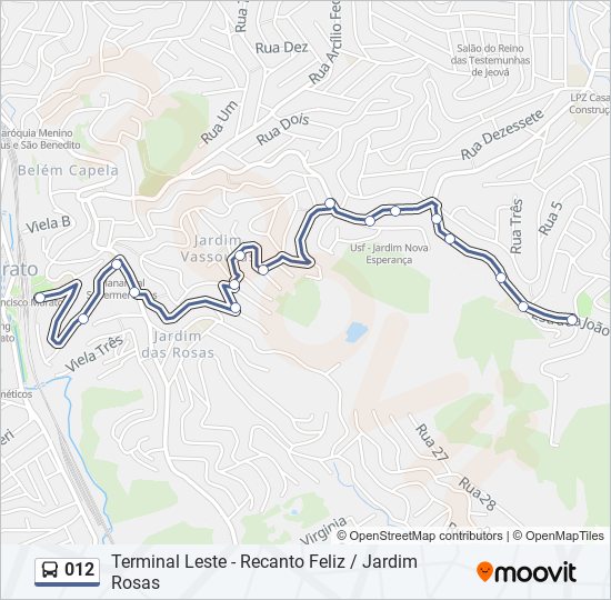 012 bus Line Map