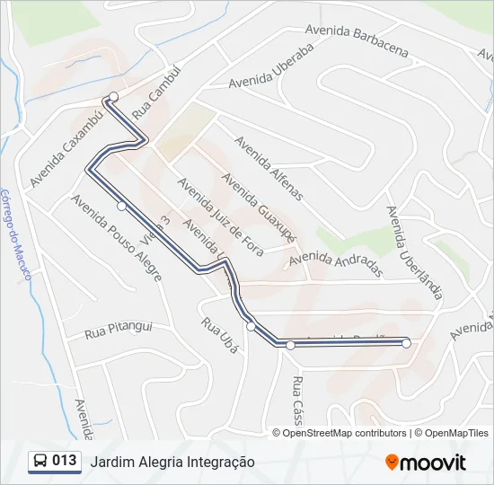 013 Bus Line Map