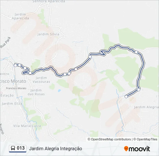 013 Bus Line Map