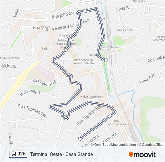 026 bus Line Map