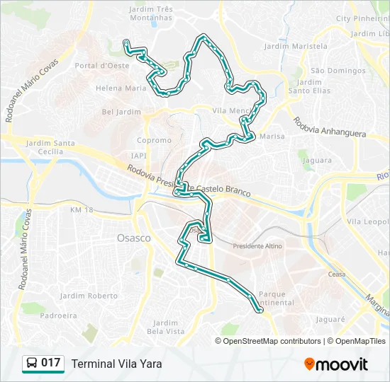 017 Bus Line Map