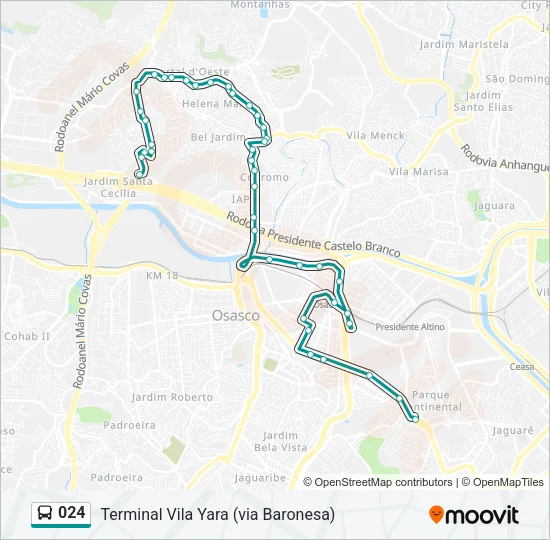 024 Bus Line Map