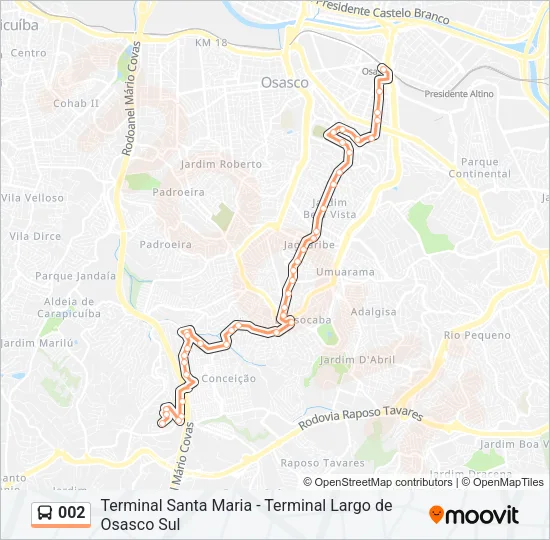 002 Bus Line Map