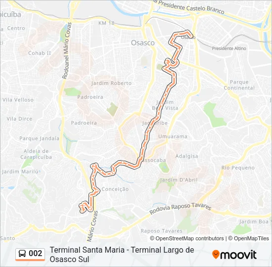 002 Bus Line Map