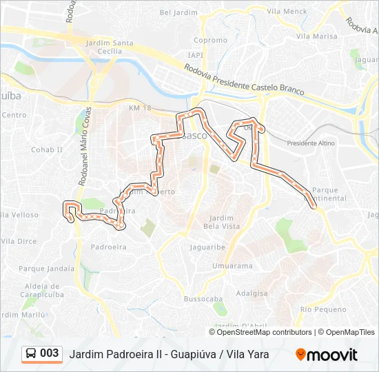 003 Bus Line Map