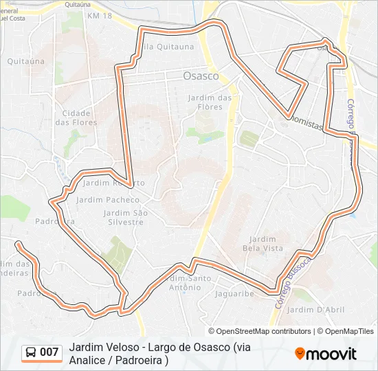 007 Bus Line Map