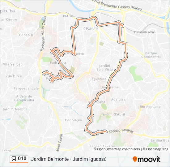 010 Bus Line Map