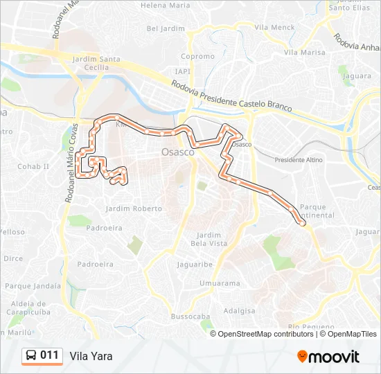 011 Bus Line Map