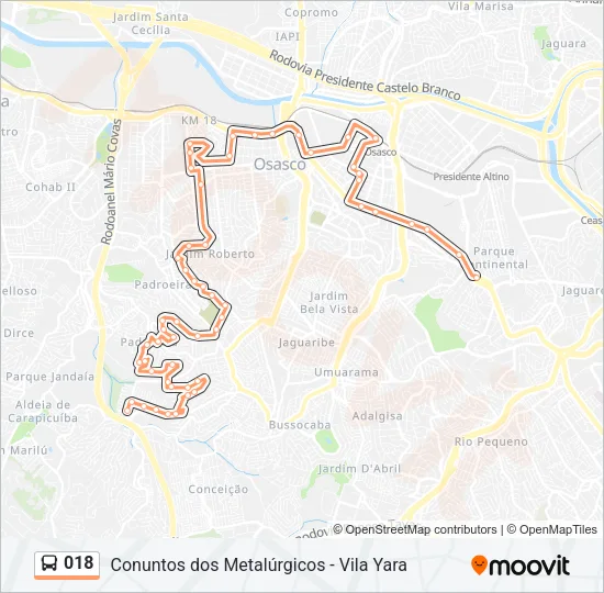 018 Bus Line Map