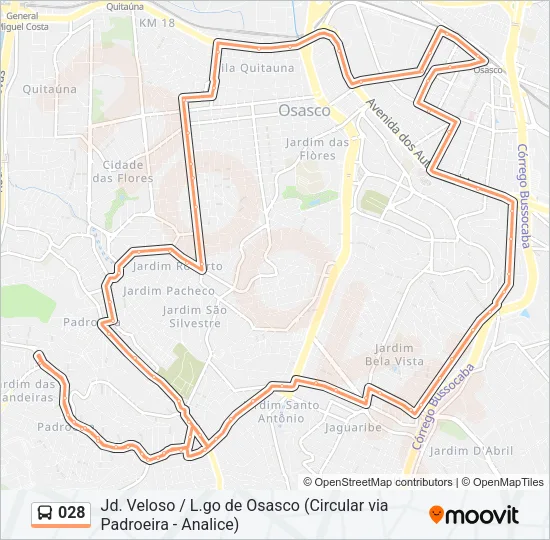 028 Bus Line Map