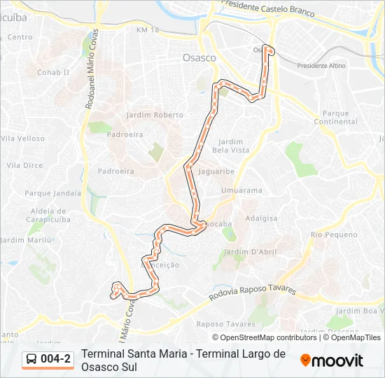 004-2 Bus Line Map
