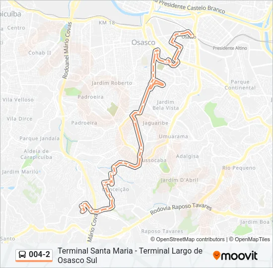 004-2 Bus Line Map