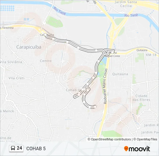 24 Bus Line Map