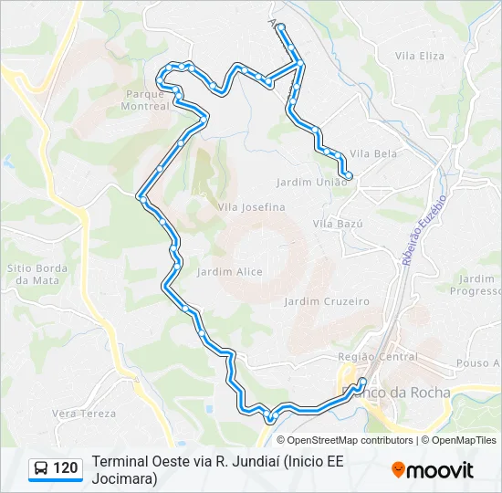 120 Bus Line Map