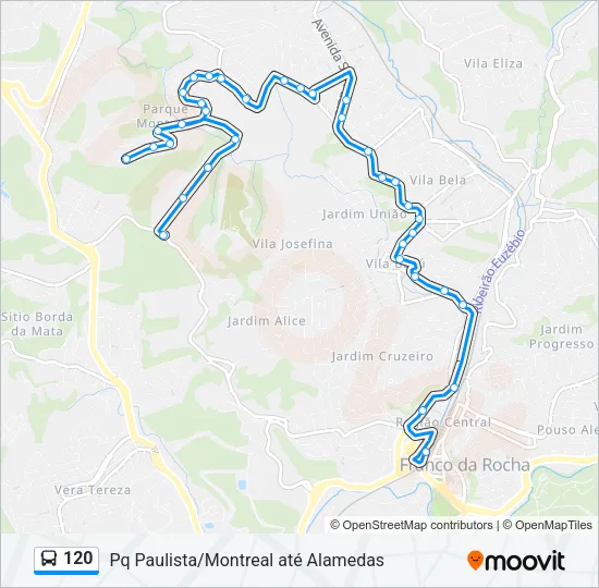 120 Bus Line Map