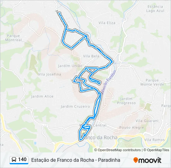 140 Bus Line Map