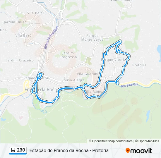 230 Bus Line Map