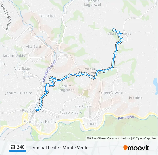 240 Bus Line Map