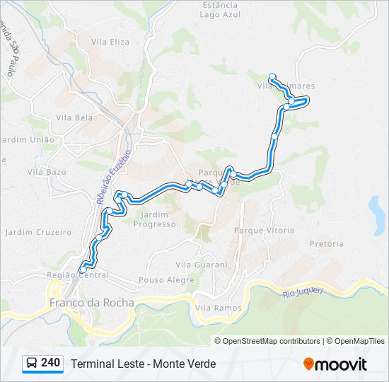 240 bus Line Map