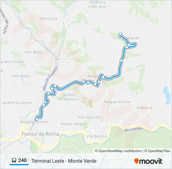 240 Bus Line Map