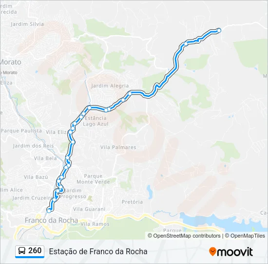 260 Bus Line Map