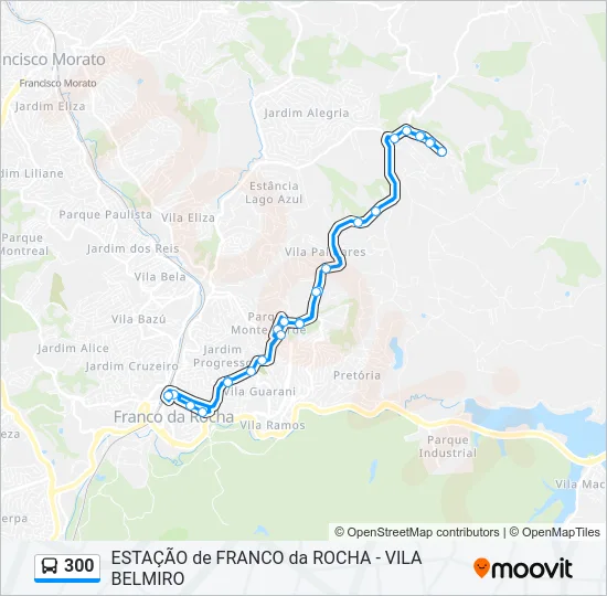 300 Bus Line Map