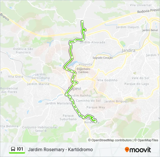 I01 Bus Line Map