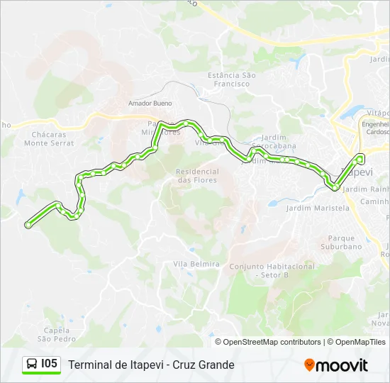 I05 Bus Line Map