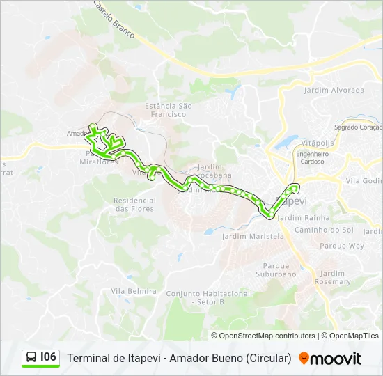 I06 Bus Line Map