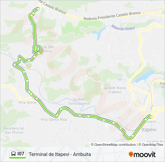 I07 Bus Line Map