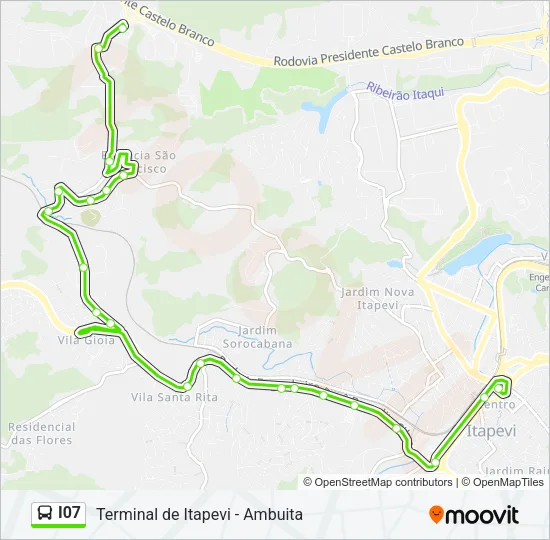 I07 Bus Line Map