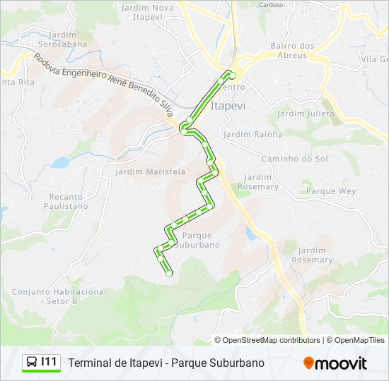 I11 bus Line Map