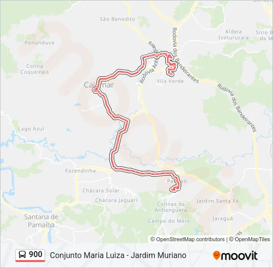 900 Bus Line Map
