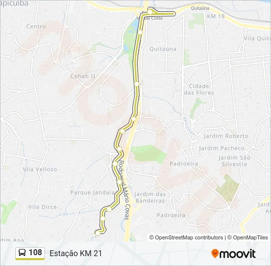 108 Bus Line Map