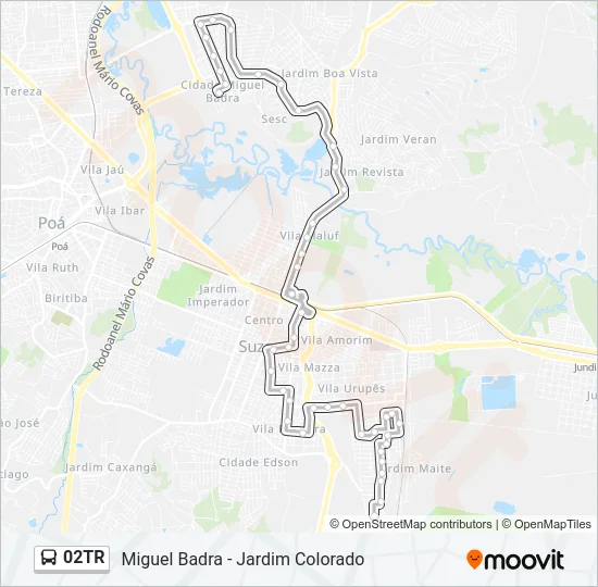 02TR Bus Line Map