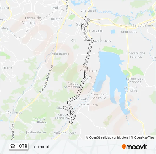 10TR Bus Line Map