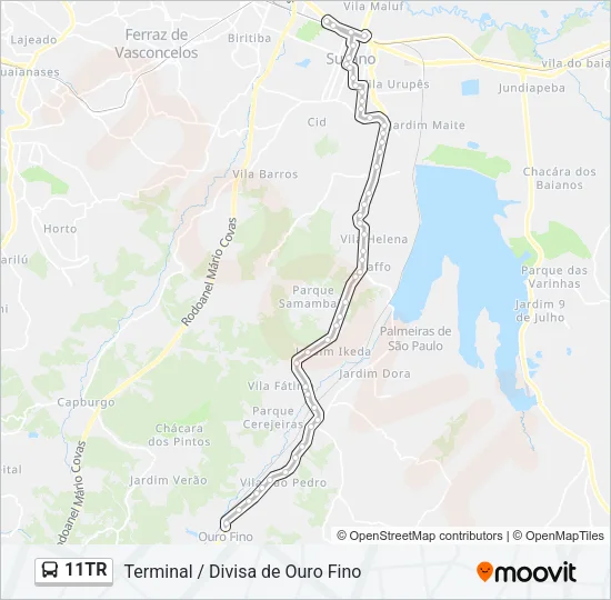 11TR Bus Line Map