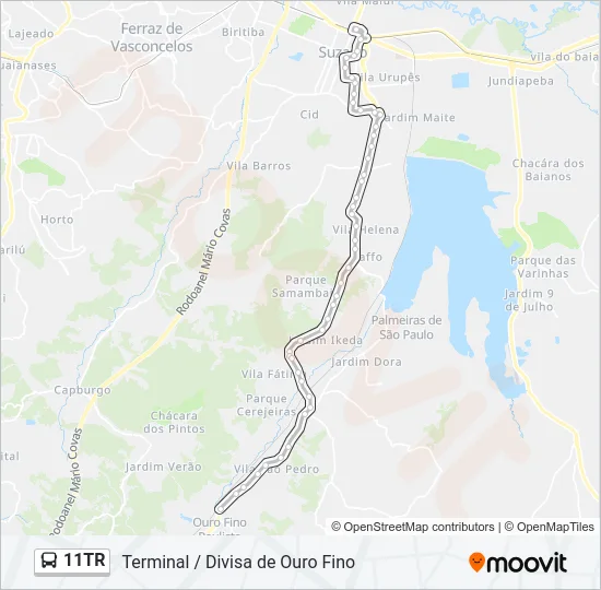 11TR Bus Line Map