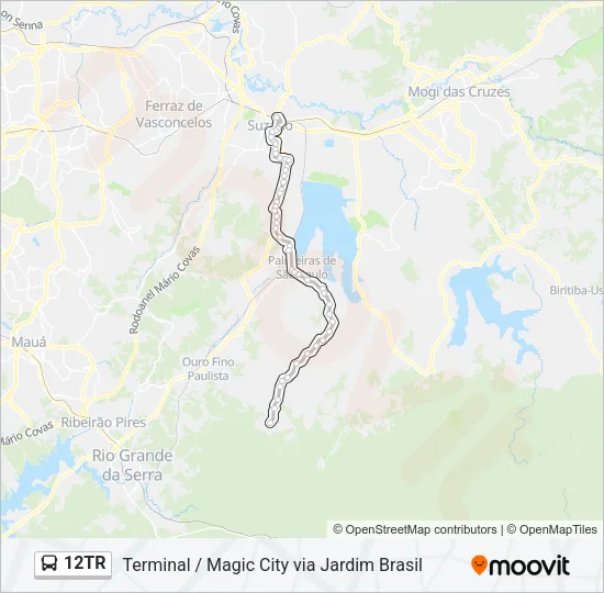 12TR Bus Line Map
