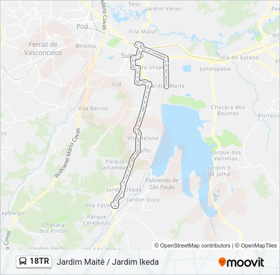 18TR Bus Line Map