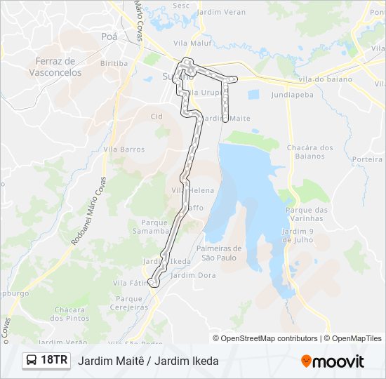 18TR bus Line Map