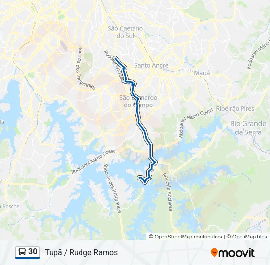 30 Bus Line Map