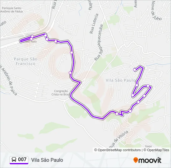007 Bus Line Map