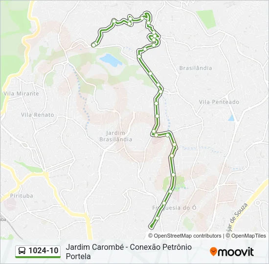1024-10 Bus Line Map