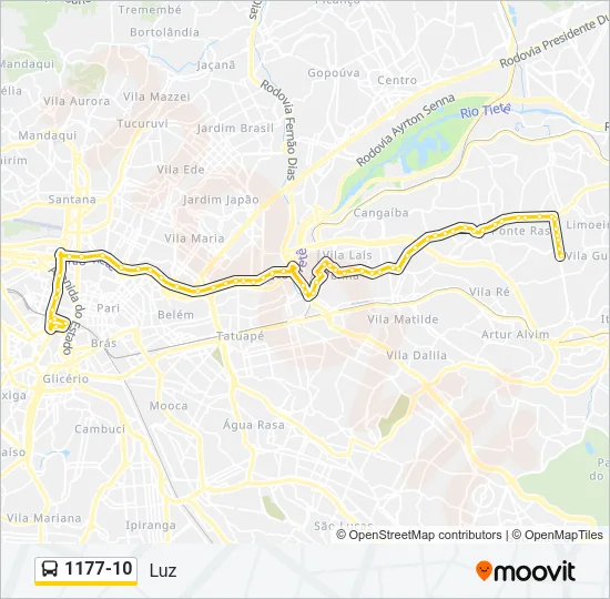 1177-10 Bus Line Map