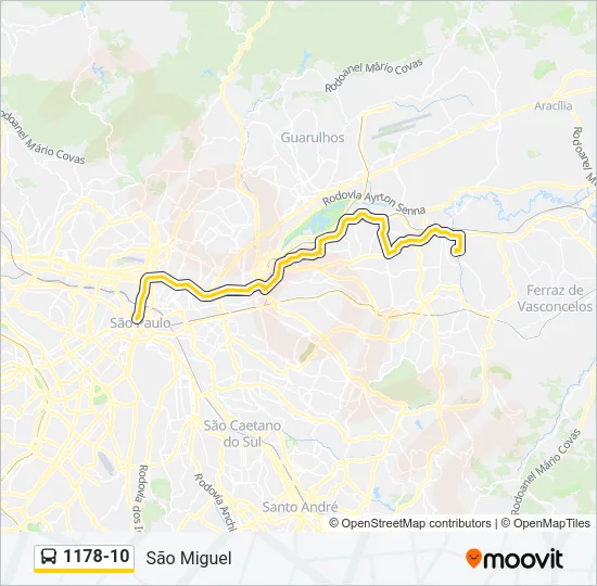 1178-10 Bus Line Map