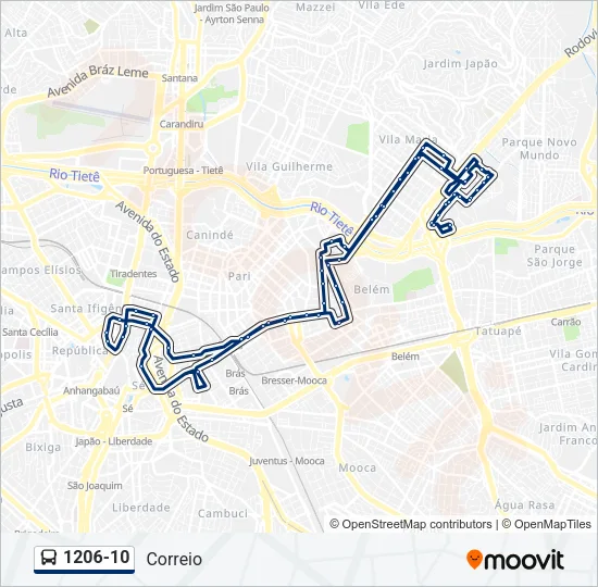 1206-10 Bus Line Map
