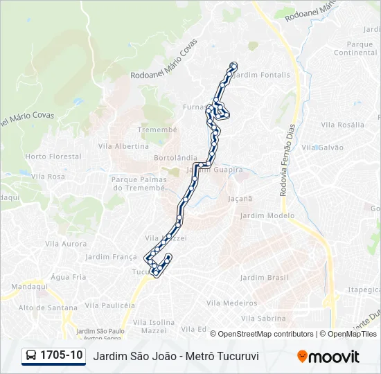 1705-10 Bus Line Map