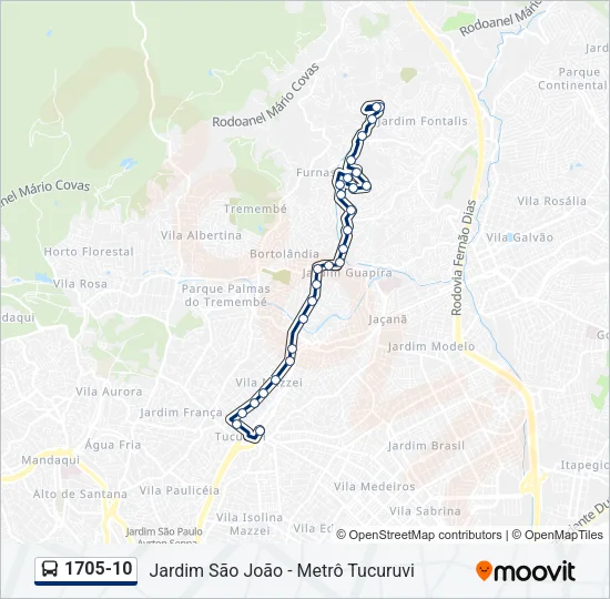 1705-10 Bus Line Map
