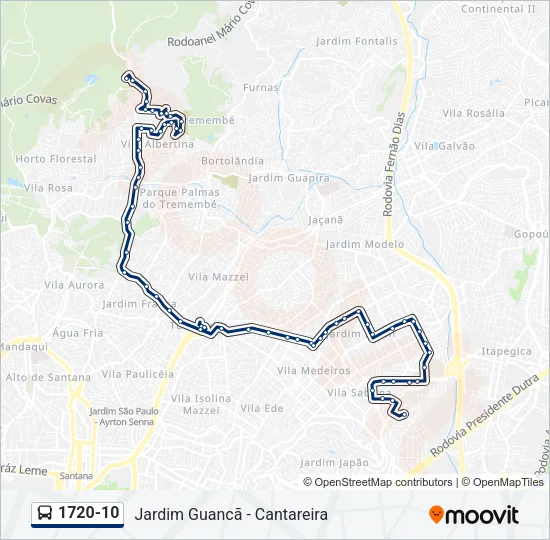 1720-10 Bus Line Map